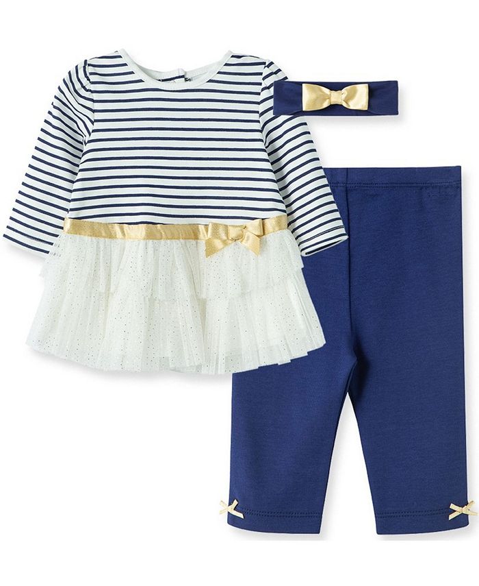 Little Me Little Me Baby Girl Stripe Legging Set Macy's