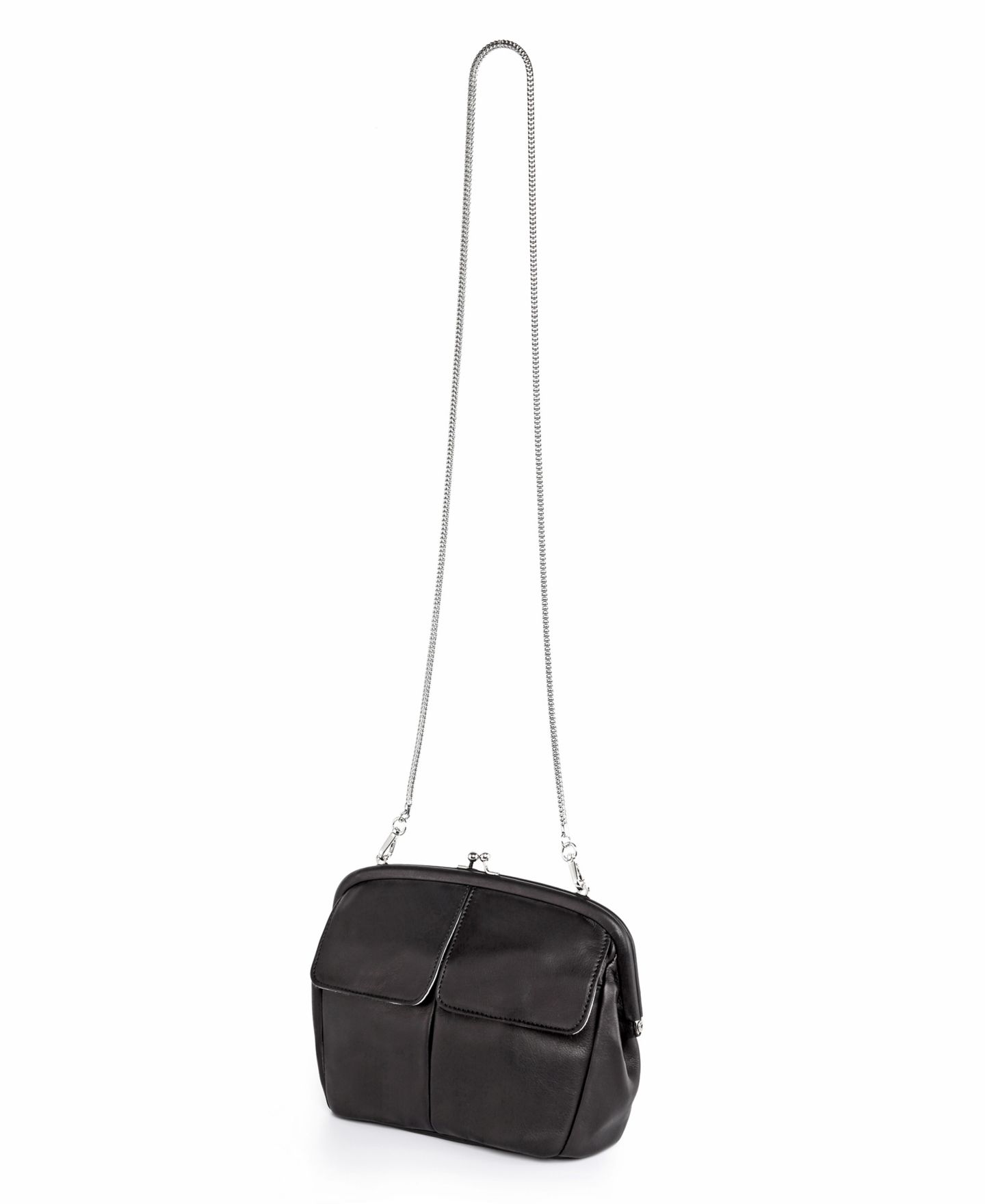 Женская сумка OLD TREND Genuine Leather Pac Shell Crossbody, цвет: Чёрный — фото 10