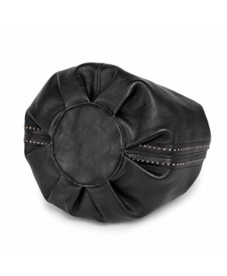 Women's Genuine Leather Pumpkin Bucket Bag