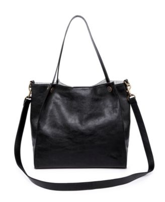 Daisy Large Leather Crossbody Tote Bag
