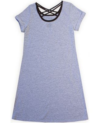 criss cross t shirt dress