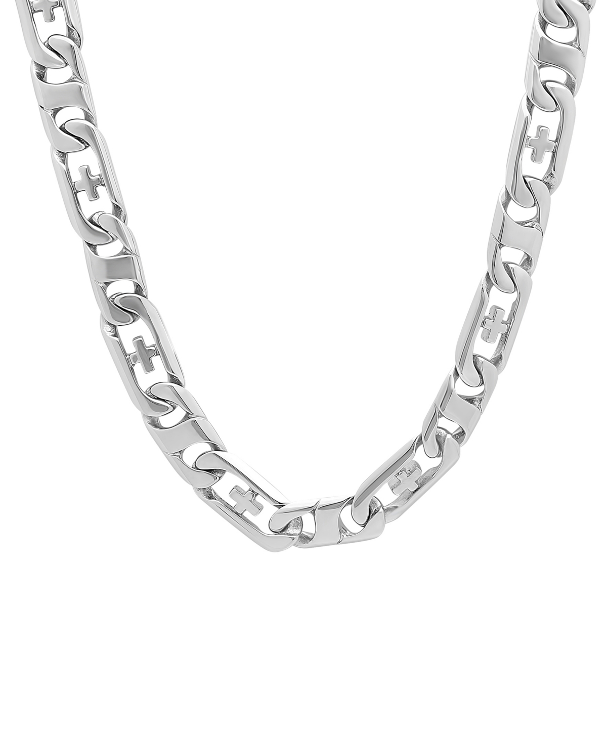 C & c Jewelry Macy's Men's Curb Link Chain Necklace in Stainless Steel
