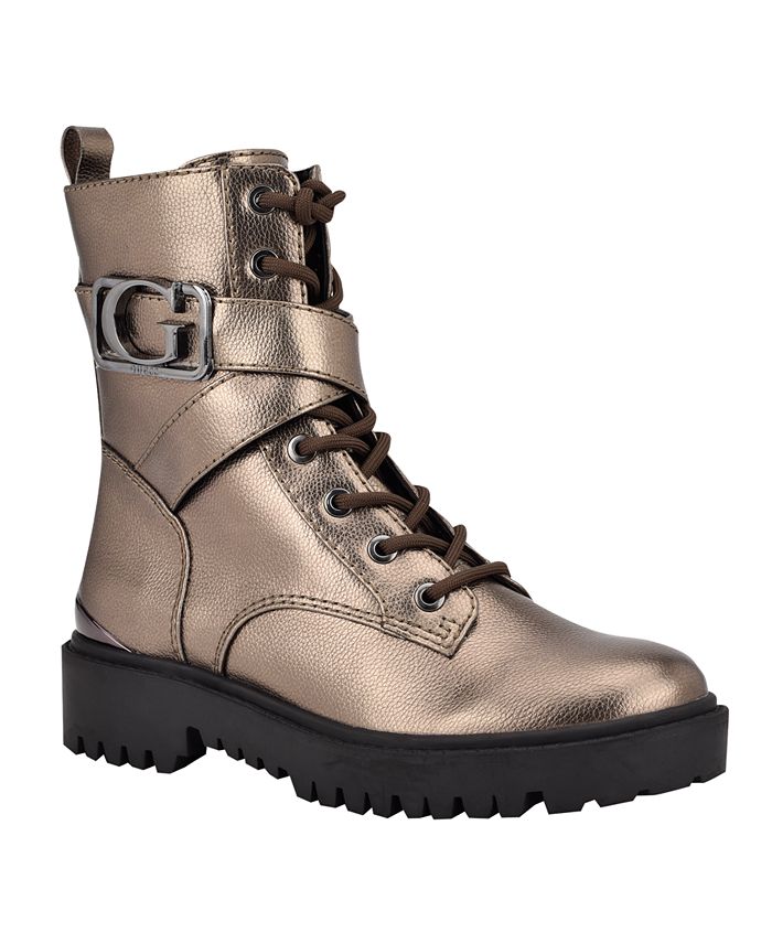 GUESS Orana Combat Women's Boots & Reviews Boots Shoes Macy's