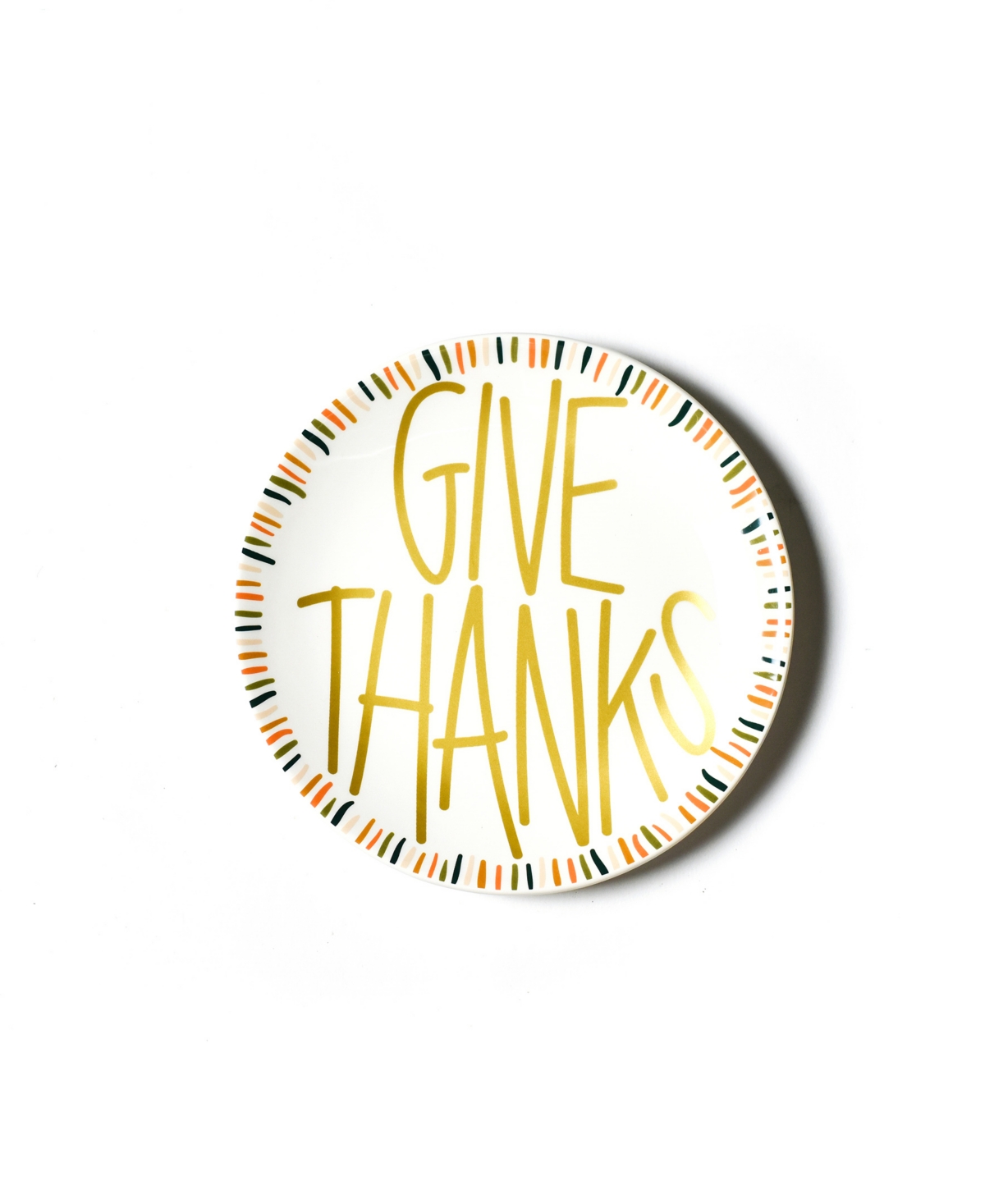Dusk Give Thanks Salad Plate - Gold Tone
