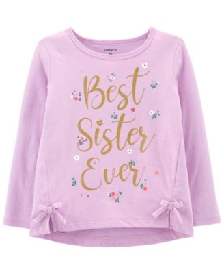 Carter's - Toddler Girl Best Sister Ever Jersey Tee