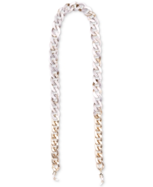 image of Zenzii Gold-Tone Chain & Marbled Link Mask Holder