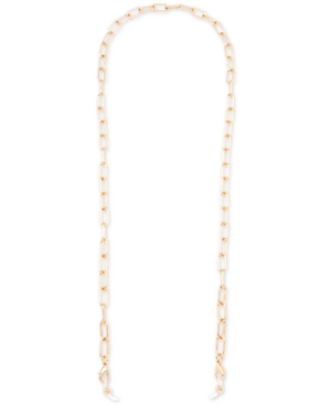 image of Zenzii Gold-Tone Oval-Link Chain Mask Holder