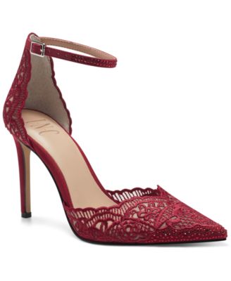 macy's red shoes heels