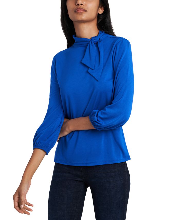 Riley & Rae Faye Tie-Neck Top, Created for Macy's - Macy's