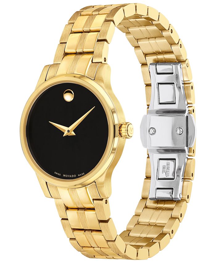 Movado Women's Swiss Gold PVD Stainless Steel Bracelet Watch 28mm - Macy's