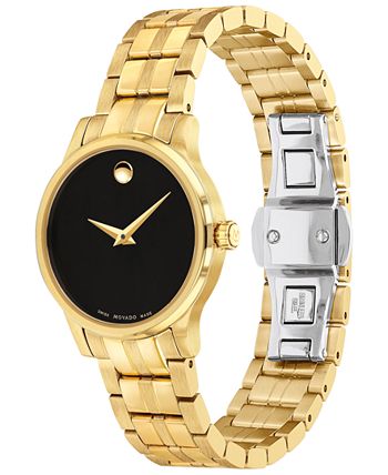 Movado - Women's Swiss Gold PVD Stainless Steel Bracelet Watch 28mm