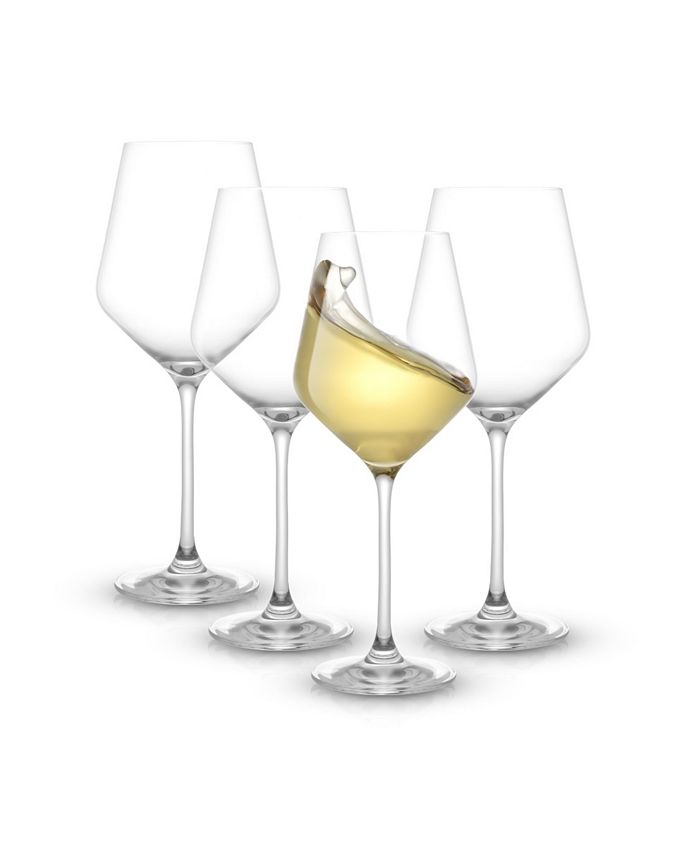 JoyJolt Layla White Wine Glasses Set of 4