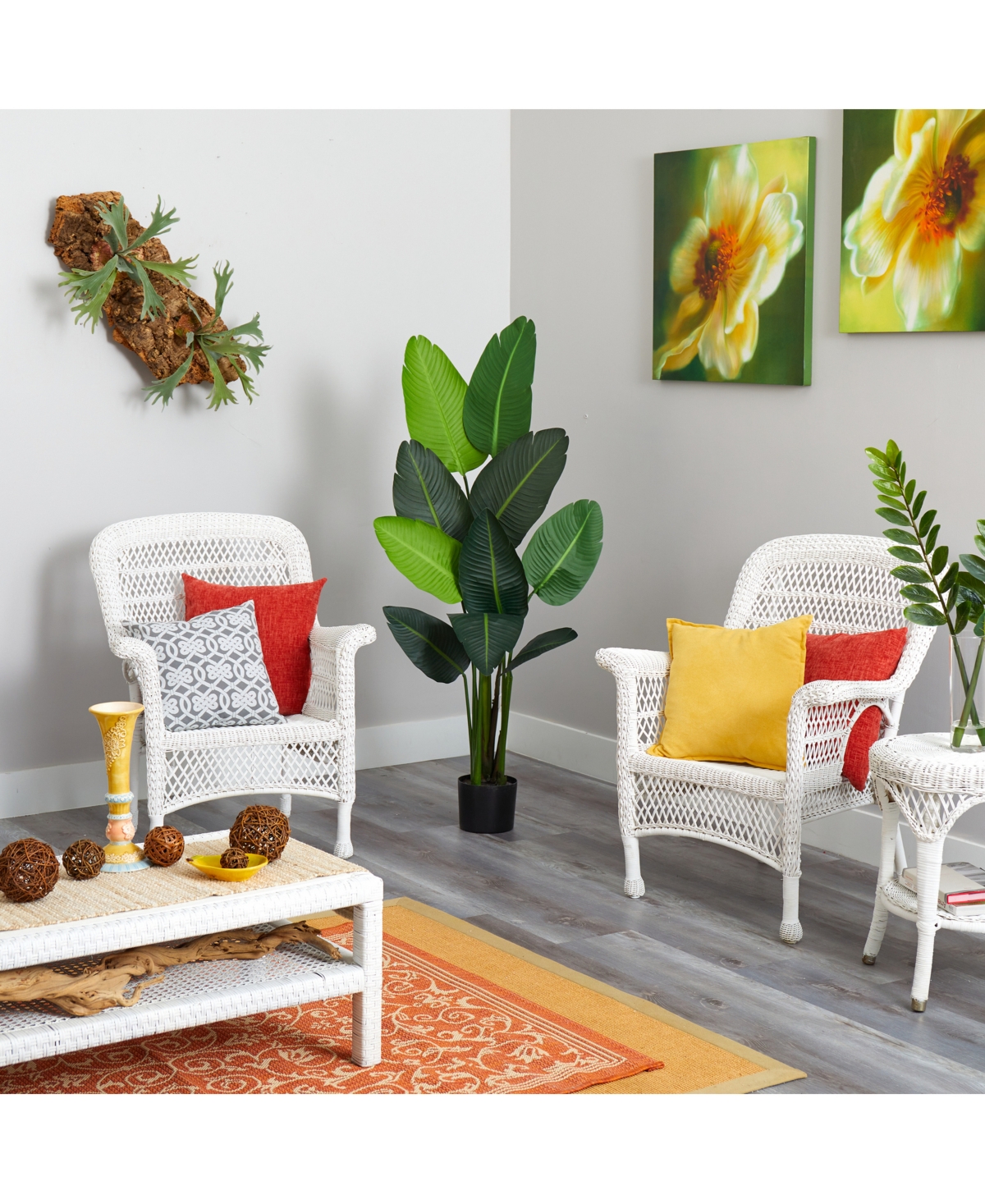 Nearly Natural Travelers Palm Artificial Tree In Green