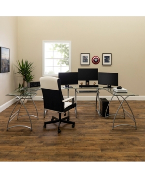 Walker Edison Command Center Gaming Desk Station