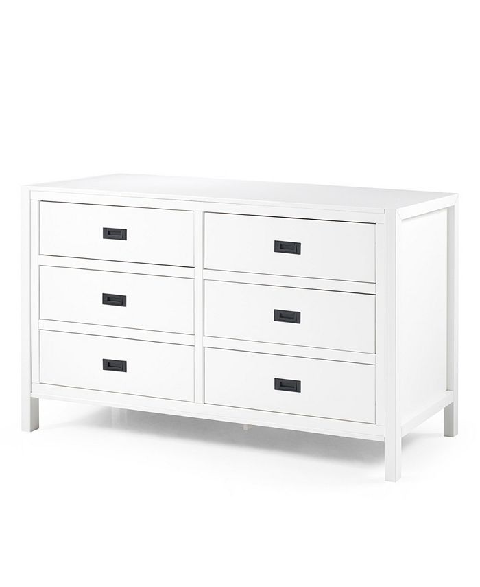 Walker Edison 57" Classic Solid Wood 6 Drawer Dresser Macy's