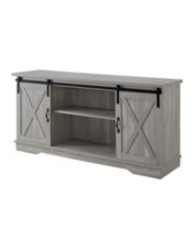Gray shop tv stand