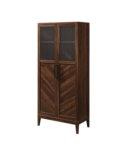 Walker Edison 68 Chevron Storage Cabinet Reviews Furniture Macy S