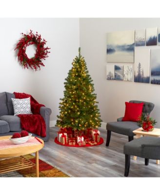 Springfield Artificial Christmas Tree with 300 Warm Clear Lights and 596 Tips