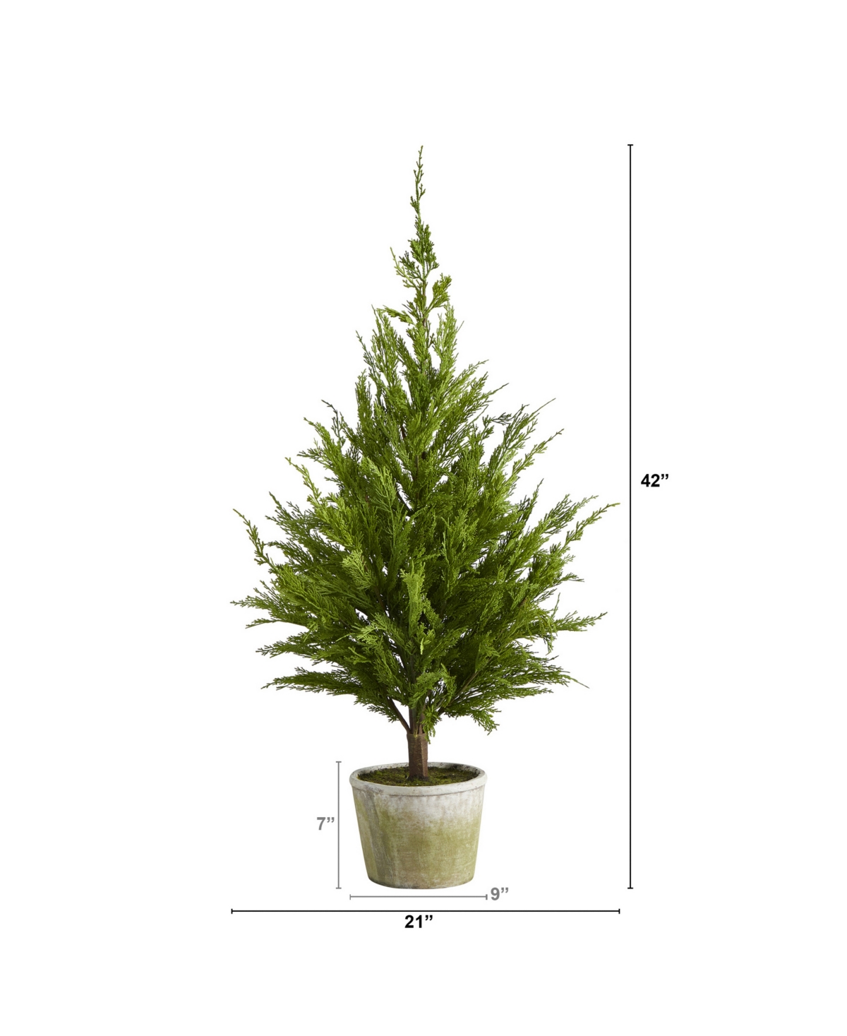Nearly Natural Cedar Pine 