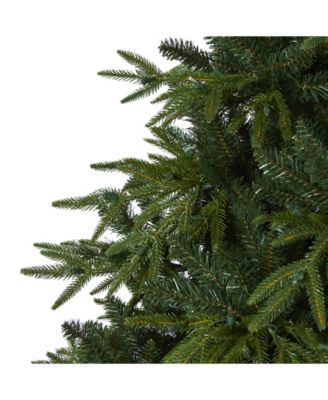 Colorado Mountain Fir "Natural Look" Artificial Christmas Tree with 600 Clear LED Lights and 3048 Bendable Branches