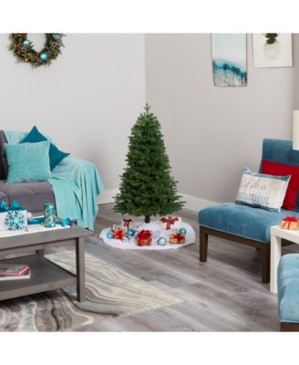 Vermont Fir Artificial Christmas Tree with 100 Clear LED Lights