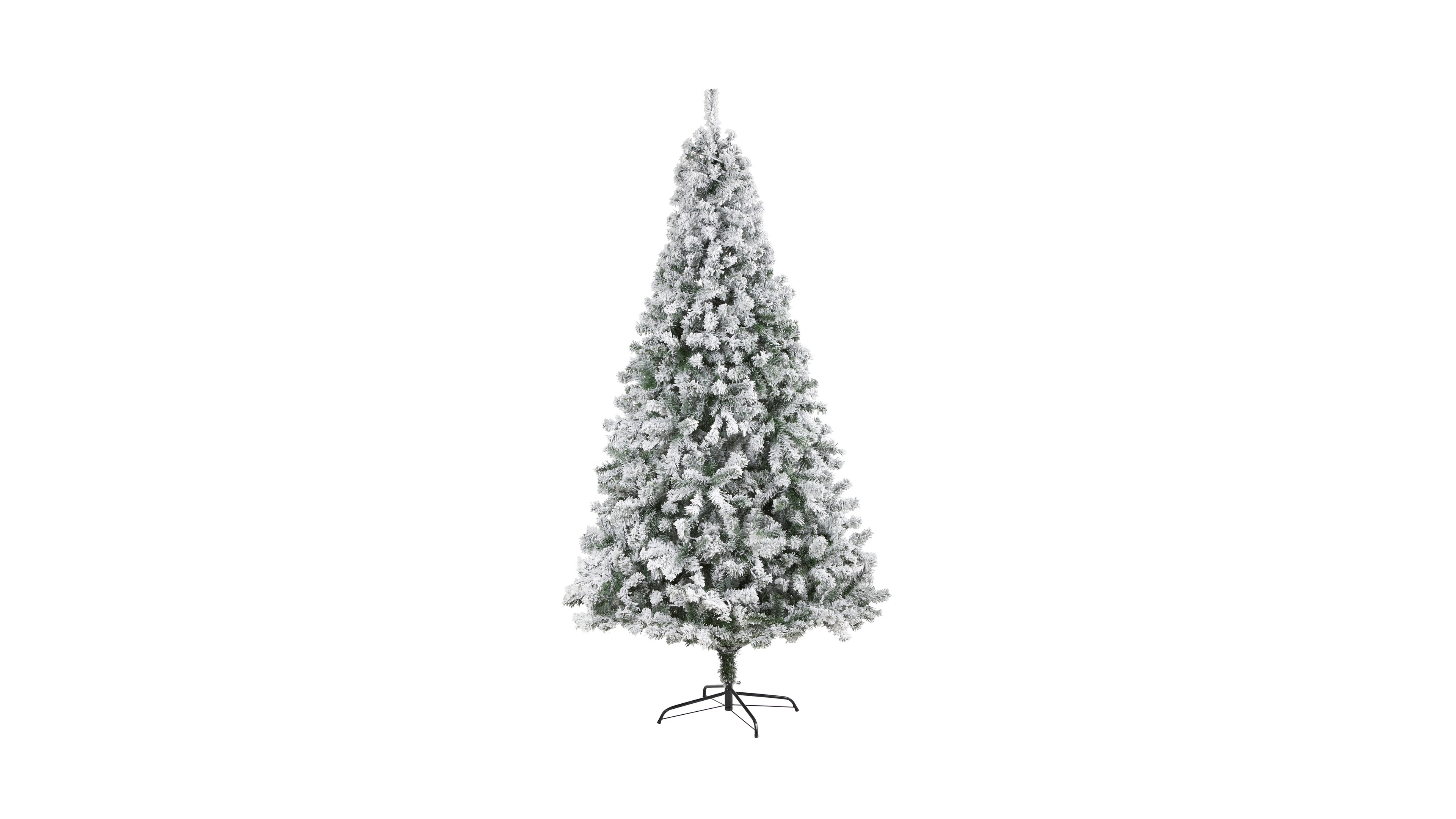 Nearly Natural Flocked Rock Springs Spruce Artificial Christmas Tree
