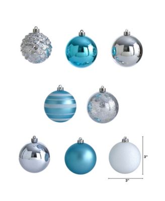 Holiday Shatterproof, 64 Count Christmas Tree Ornament Set