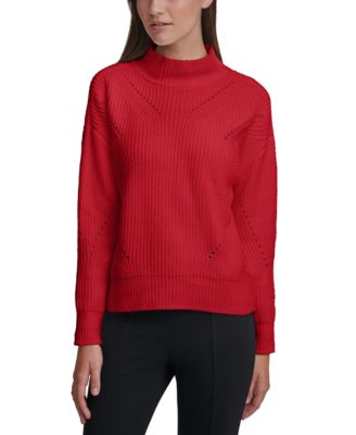 macys womens red sweaters