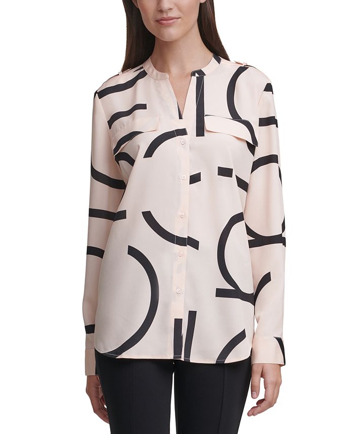 Calvin klein blouses macys outlet