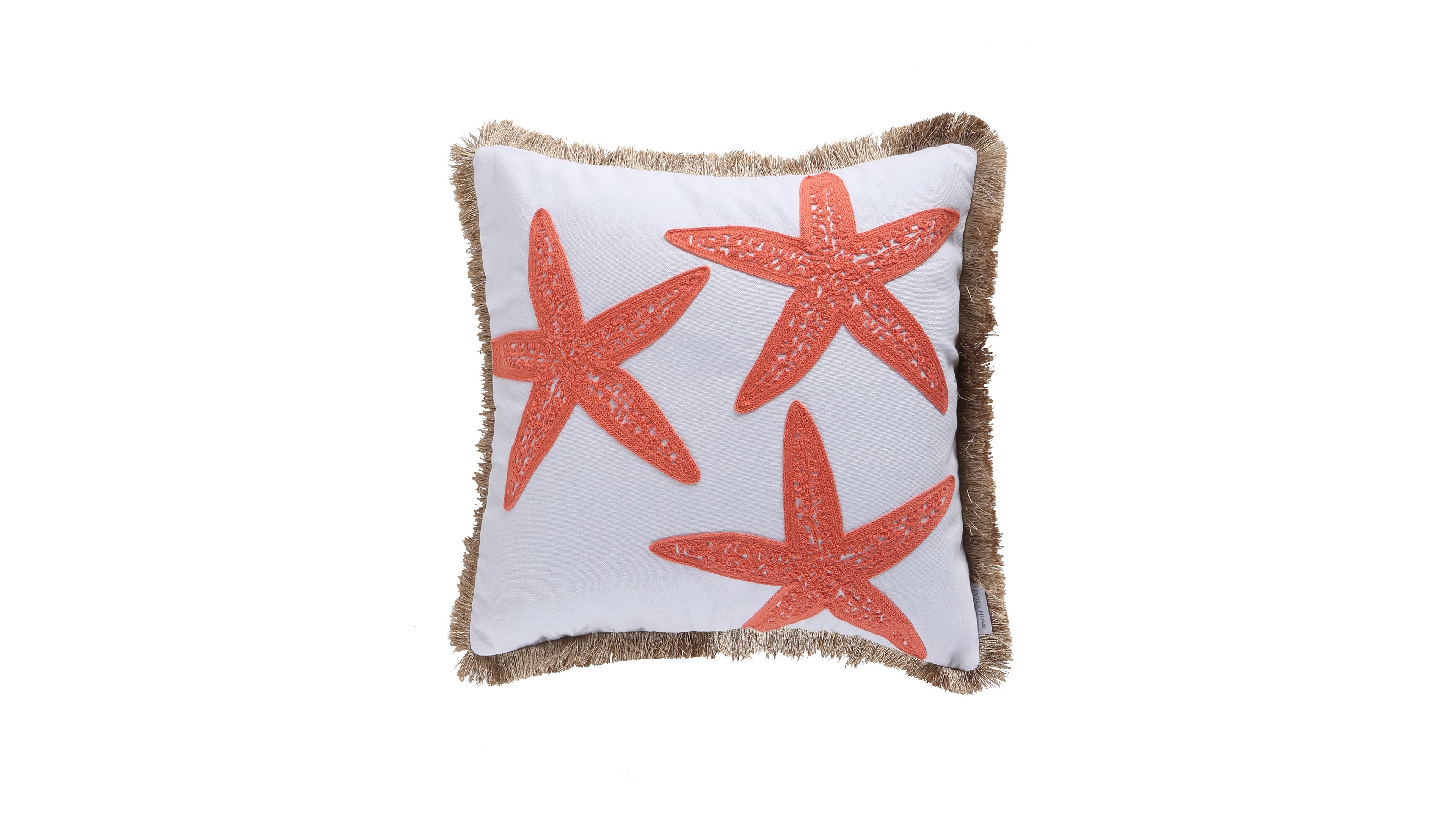 Levtex Bakio Coastal Escape Starfish Decorative Pillow, 18" x 18"