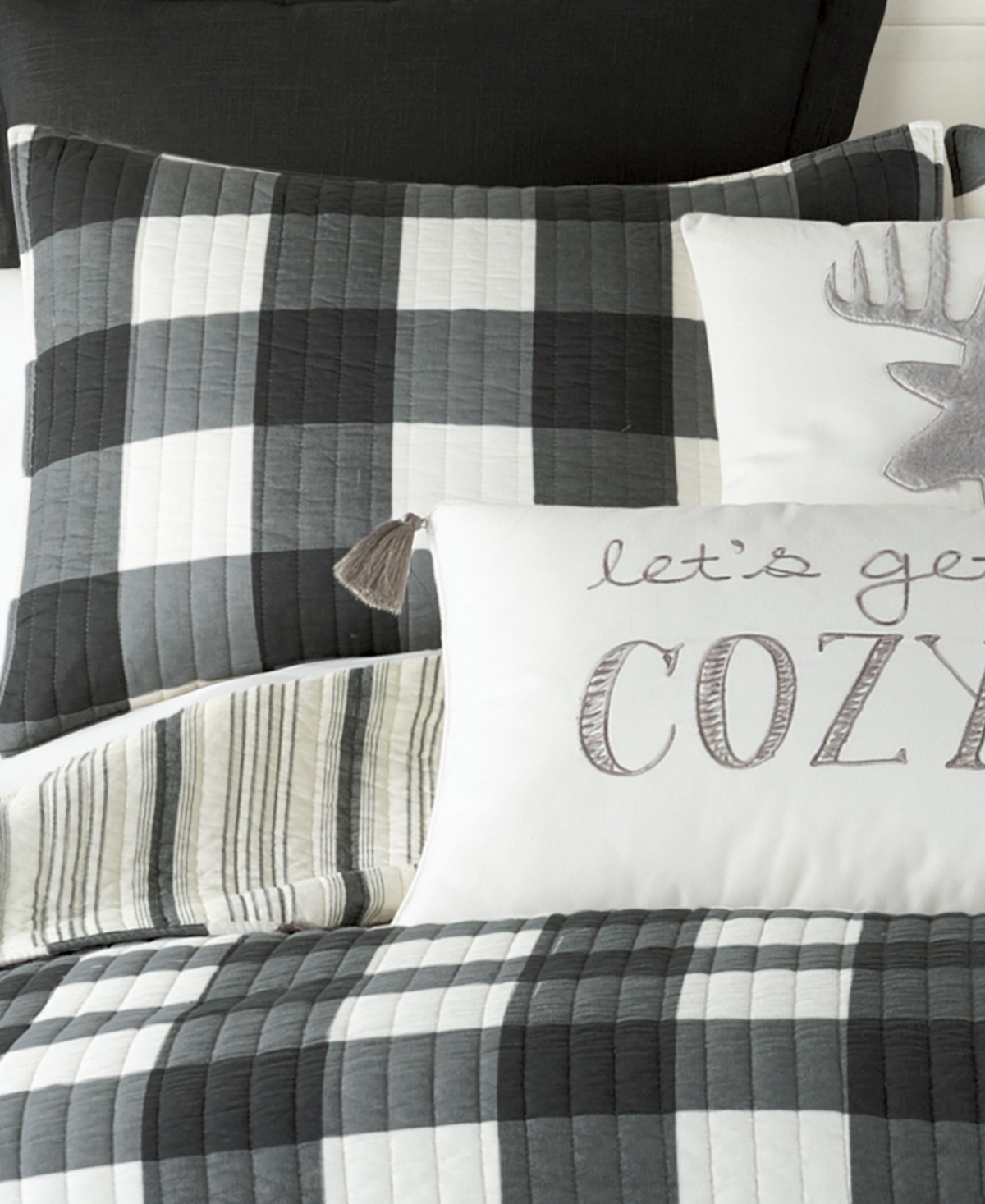 Levtex Camden Buffalo Check Reversible -Pc. Quilt Set