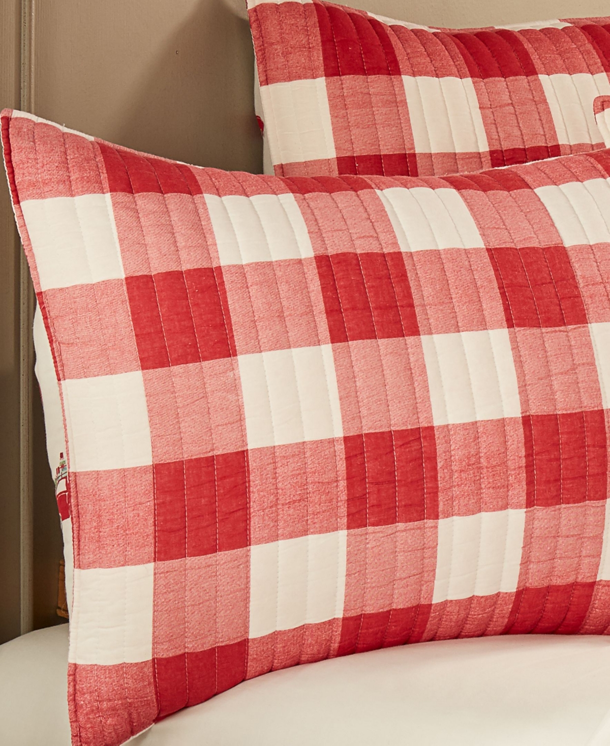 Levtex Christmas Road Trip Gingham 3-Pc. Quilt Set