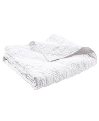 Washed Linen Reversible Quilted Throw, 50" x 60"