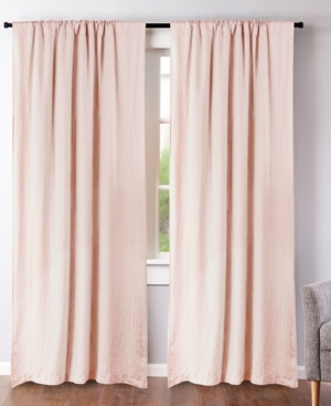 Levtex Washed Linen Relaxed Solid Window Panel Set, 50" X 84" In Blush