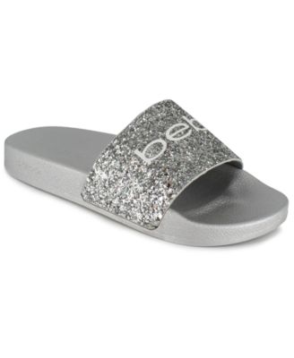 bebe sparkle slides