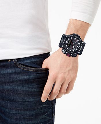 G-Shock - Men's Analog-Digital GravityMaster Connected Black Resin Strap Watch 63mm