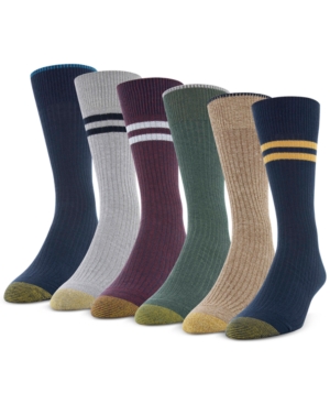 Gold Toe Men's 6-Pk Stanton Crew Socks