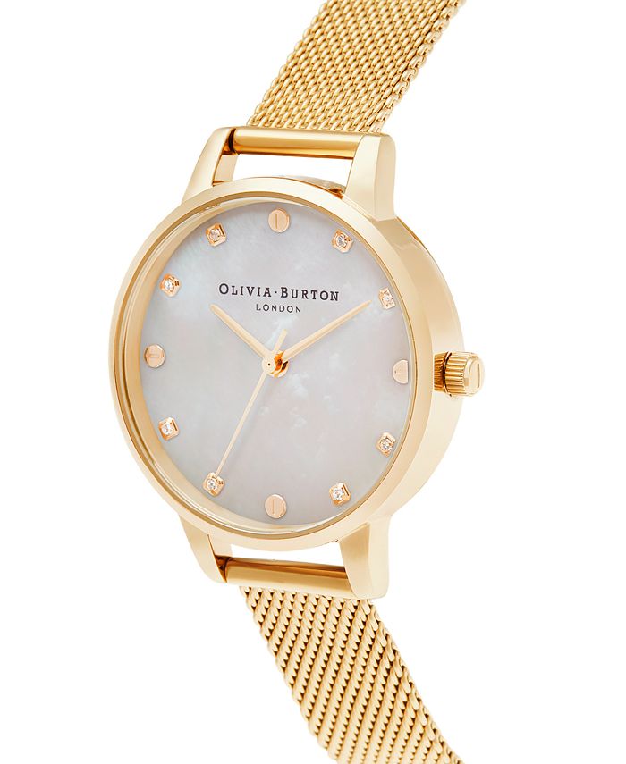 Olivia Burton Women's Classics GoldTone Mesh Bracelet Watch 30mm Macy's