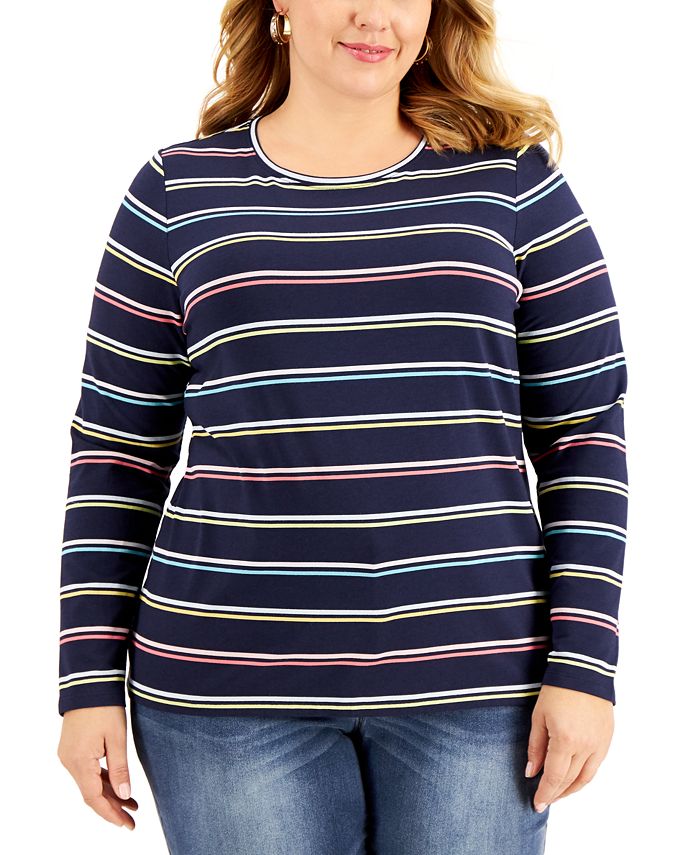 style and co plus size capris