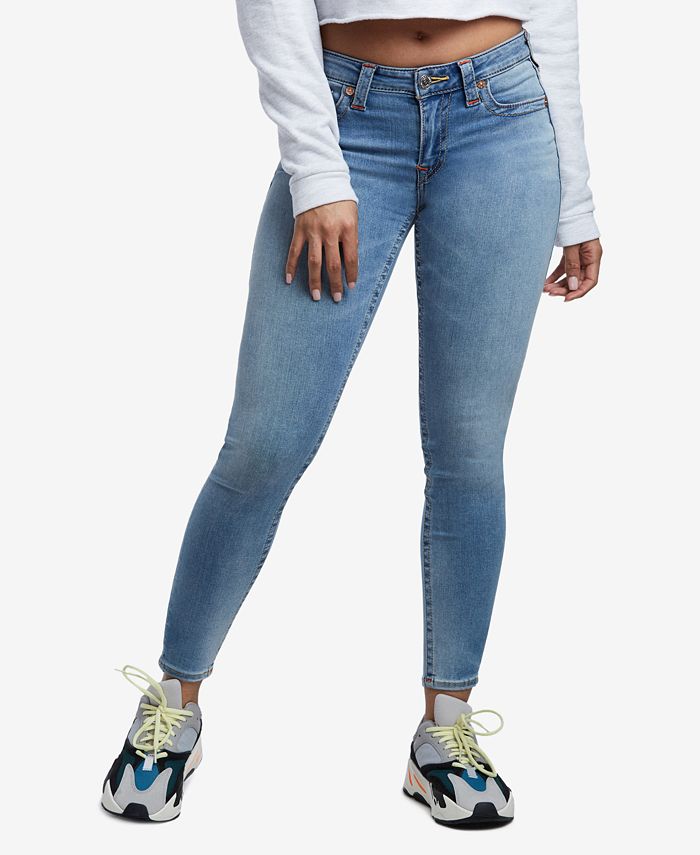True Religion Women's Jennie Curvy Skinny Jeans Blue Size 30