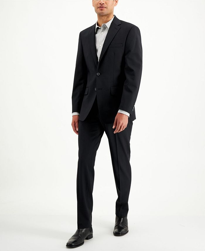 Calvin Klein Men's Slim Fit 2-Piece Wool Suits - Macy's