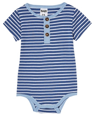 Cotton On Baby Boys and Girls The Short Sleeve Placket Bubbysuit