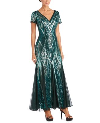 R & M Richards Petite Sequin Gown - Macy's