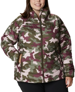 Columbia Plus Size Powder Lite Camouflage Quilted Puffer Jacket