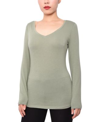 Aveto Juniors' V-neck Long-sleeved Top 