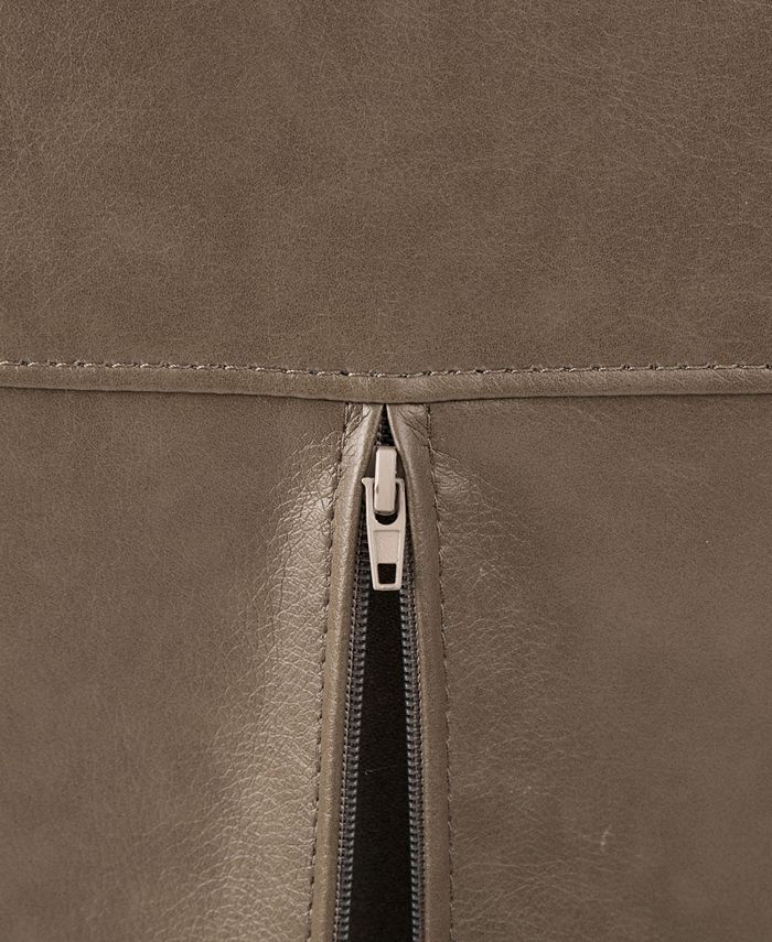 Glitzhome Mid-Century Modern Brownish Gray Leatherette Adjustable ...
