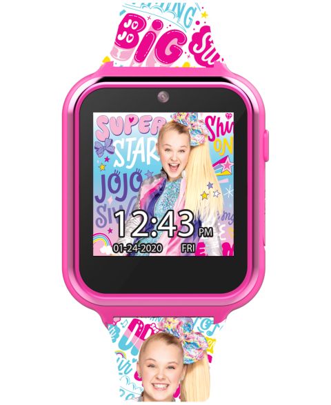 Детские смарт-часы Accutime Jojo Siwa с силиконовым ремешком, 46x41 мм