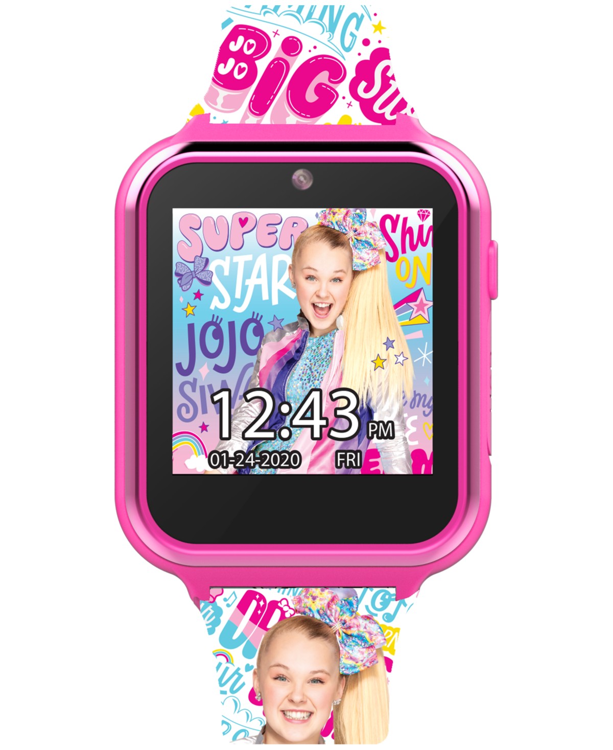 Accutime Kid's Jojo Siwa Silicone Strap Smart Watch 46x41mm — фото 1