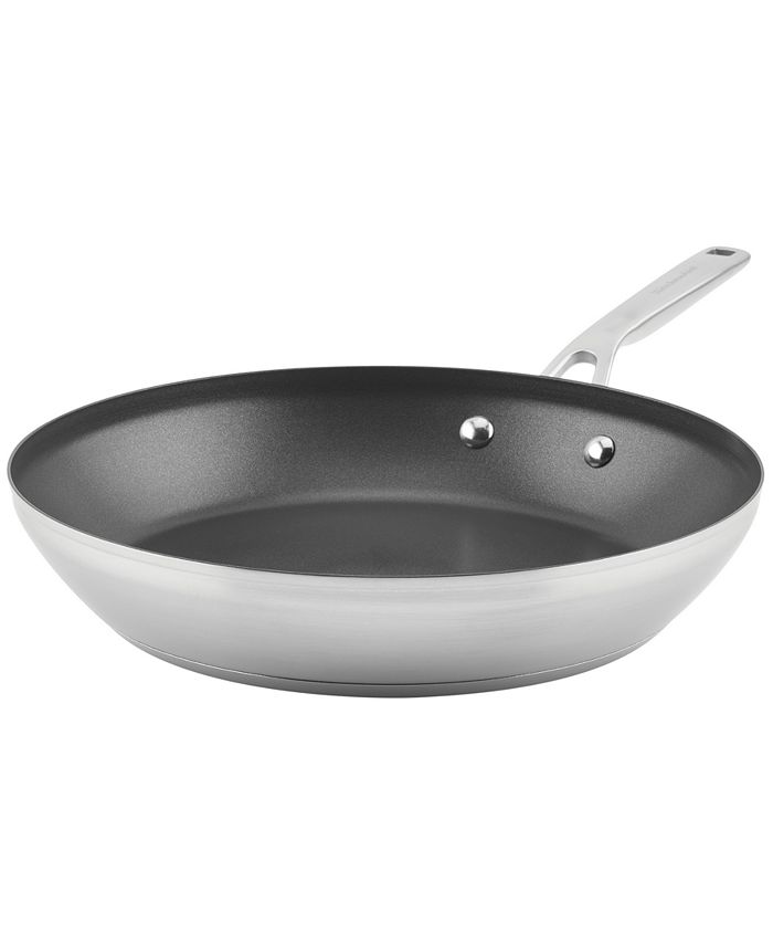 Kitchenaid Grill Pan, Nonstick, Stainless Steel, 10.25 Inch