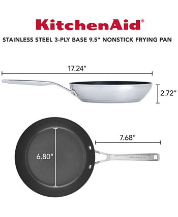 KitchenAid 3-Ply Base Brushed Finish Stainless Steel Cookware Set, 12-Piece